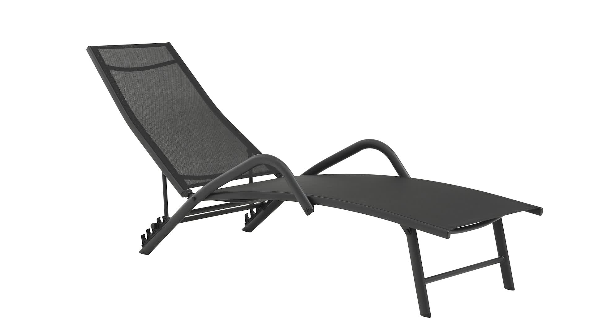 Şezlonq NORDSTRAND 57x195 qara