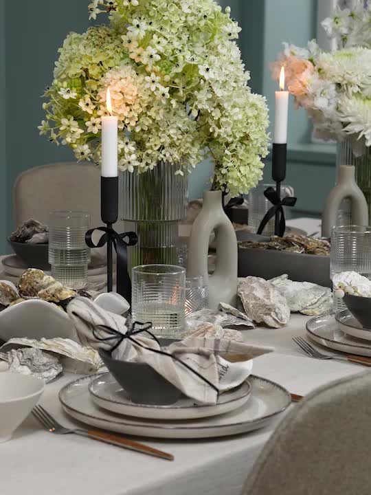 Подсвечник OLAV Ø9xH23см черный