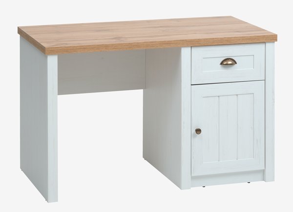 Письменный стол MARKSKEL 60x120см белый/дуб