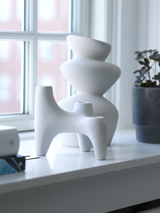 Подсвечник VIGNIR 13x16x15см серый